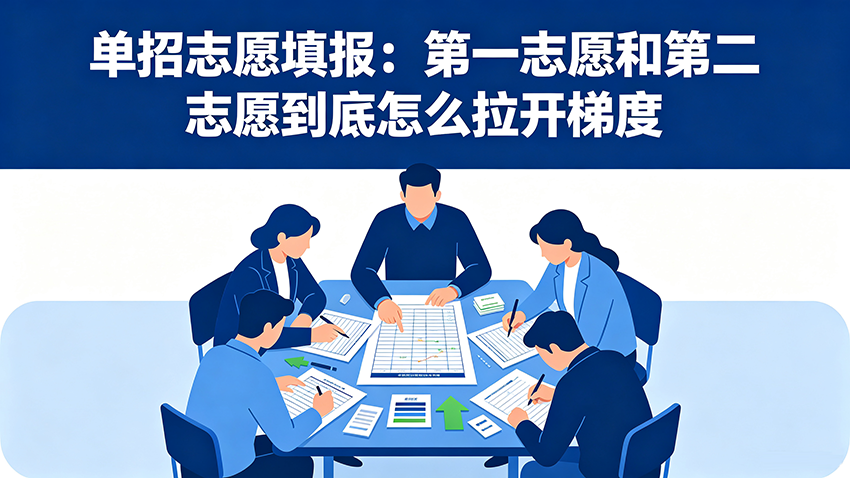 家长课堂｜单招志愿填报：第一志愿和第二志愿到底怎么拉开梯度