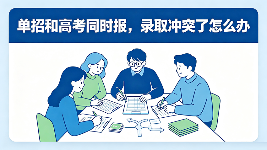 家长课堂｜单招和高考同时报，录取冲突了怎么办