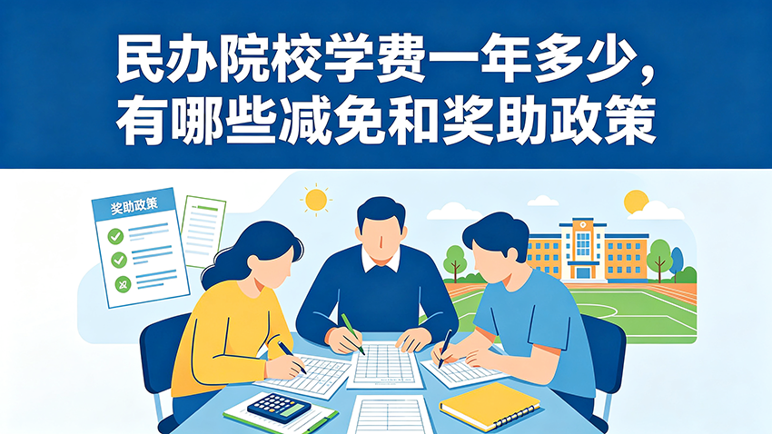 家长课堂｜民办院校学费一年多少，有哪些减免和奖助政策