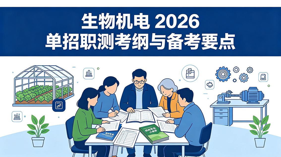 生物机电 2026 单招职测考纲与备考要点
