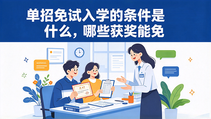 家长课堂｜单招免试入学的条件是什么，哪些获奖能免